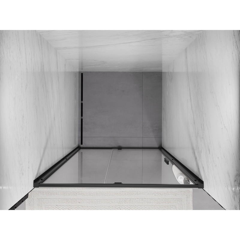 Mexen Exo-R porte de douche pivotante 105 cm, transparent, noir - 819-105-000-70-00