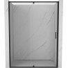 Mexen Exo-R porte de douche pivotante 140 cm, transparent, noir - 819-140-000-70-00