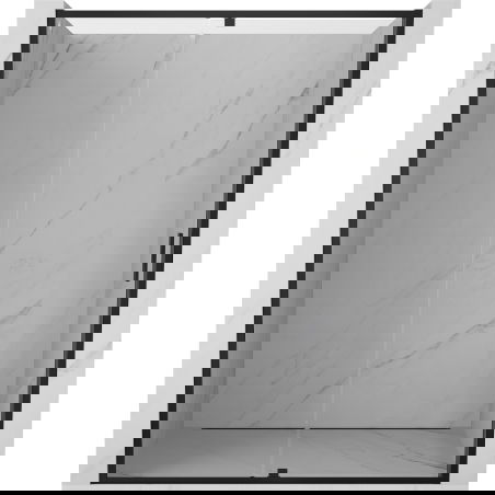 Mexen Exo porte de douche battante 155 cm, transparent, noir - 819-155-000-70-00