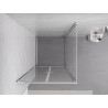 Mexen Exo-B Duo cabine de douche battante 100 x 100 cm, transparent, chrome - 814-100-100-01-00