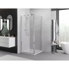 Mexen Exo-B Duo cabine de douche battante 100 x 100 cm, transparent, chrome - 814-100-100-01-00