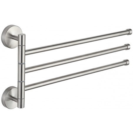 Mexen triple porte-serviettes pivotant, chromé - 7039243-00