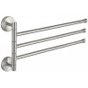 Mexen triple porte-serviettes pivotant, chromé - 7039243-00