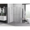 Mexen Exo-B Duo cabine de douche pivotante 100 x 70 cm, transparent, chrome - 814-100-070-01-00