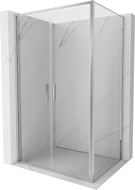 Mexen Exo-B Duo cabine de douche pivotante 100 x 70 cm, transparent, chrome - 814-100-070-01-00