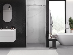 Mexen Exo-S porte de douche coulissante 115 cm, transparent, chrome - 8151-115-000-01-00