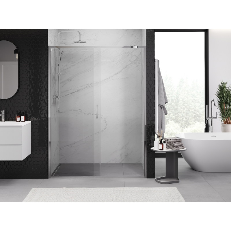 Mexen Exo-S portes de douche coulissantes 130 cm, transparentes, chromées - 8151-130-000-01-00