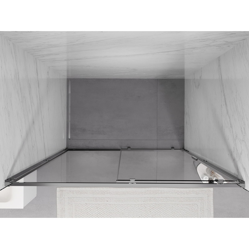 Mexen Exo-S portes de douche coulissantes 130 cm, transparentes, chromées - 8151-130-000-01-00