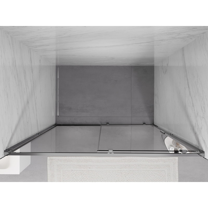 Mexen Exo porte de douche coulissante 140 cm, transparent, chrome - 8151-140-000-01-00