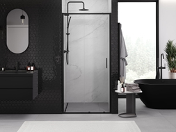 Mexen Exo-S porte de douche coulissante 100 cm, transparente, noire - 8151-100-000-70-00