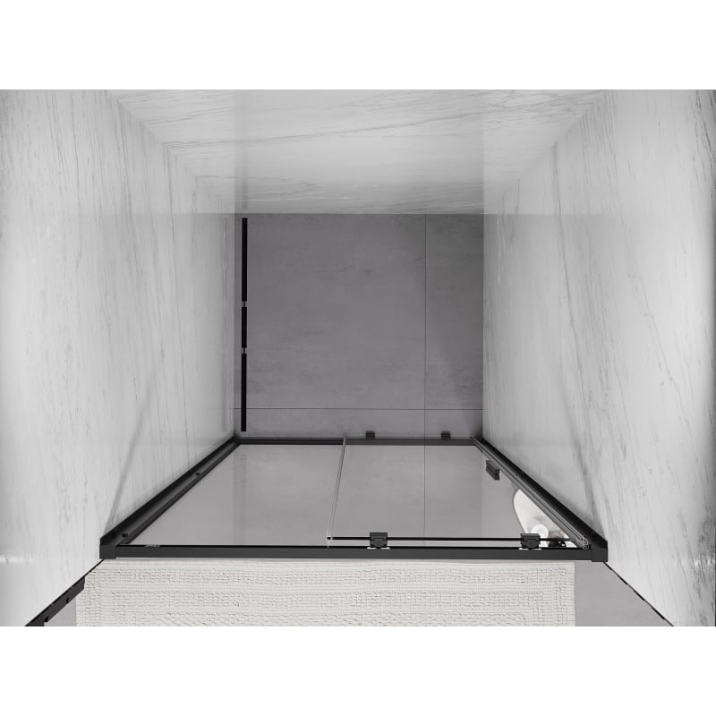 Mexen Exo porte de douche coulissante 100 cm, transparent, noir - 8151-100-000-70-00