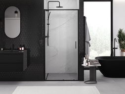 Mexen Exo porte de douche coulissante 120 cm, transparent, noir - 8151-120-000-70-00
