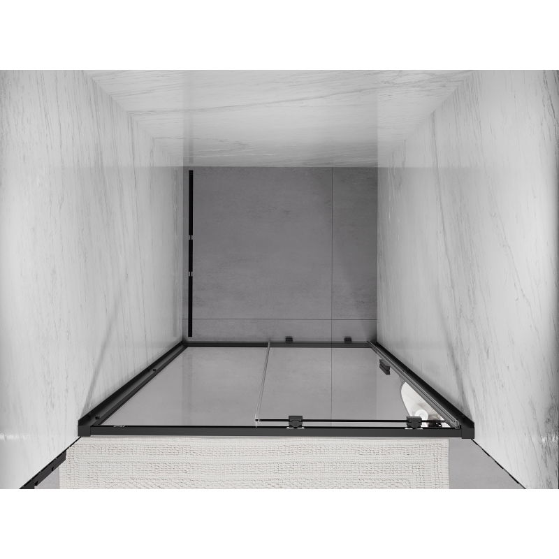 Mexen Exo porte de douche coulissante 125 cm, transparentes, noires - 8151-125-000-70-00
