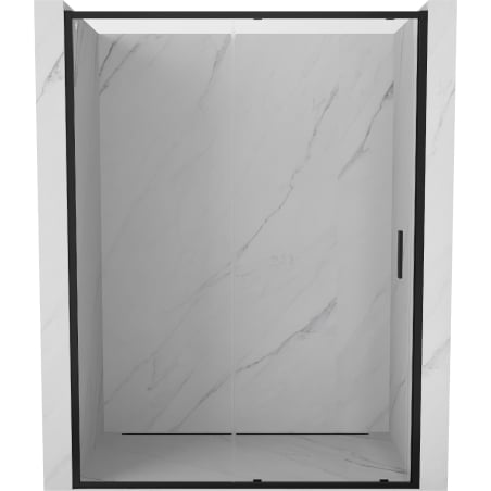 Mexen Exo porte de douche coulissante 135 cm, transparent, noir - 8151-135-000-70-00