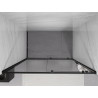 Mexen Exo-S portes de douche coulissantes 150 cm, transparentes, noires - 8151-150-000-70-00