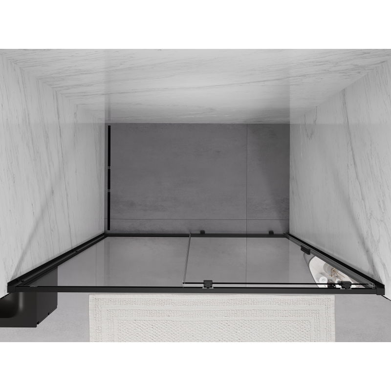 Mexen Exo portes de douche coulissantes 160 cm, transparent, noir - 8151-160-000-70-00