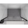 Mexen Exo porte de douche pivotante 130 cm, transparente, noire - 819-130-000-70-00