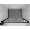 Mexen Exo-R porte de douche battante 150 cm, transparente, noire - 819-150-000-70-00