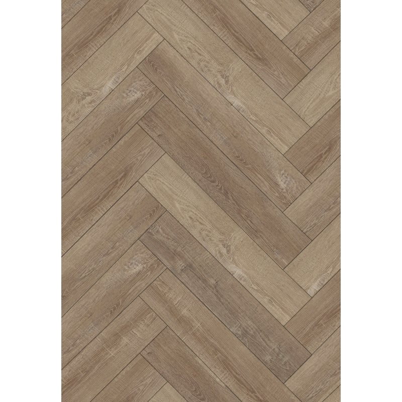 Mexen Windsor panneaux vinyles motif chevron 570 x 95 mm LVT Dryback 2,5 mm, sous-couche PVC, 4 chanfreins en V, Chêne