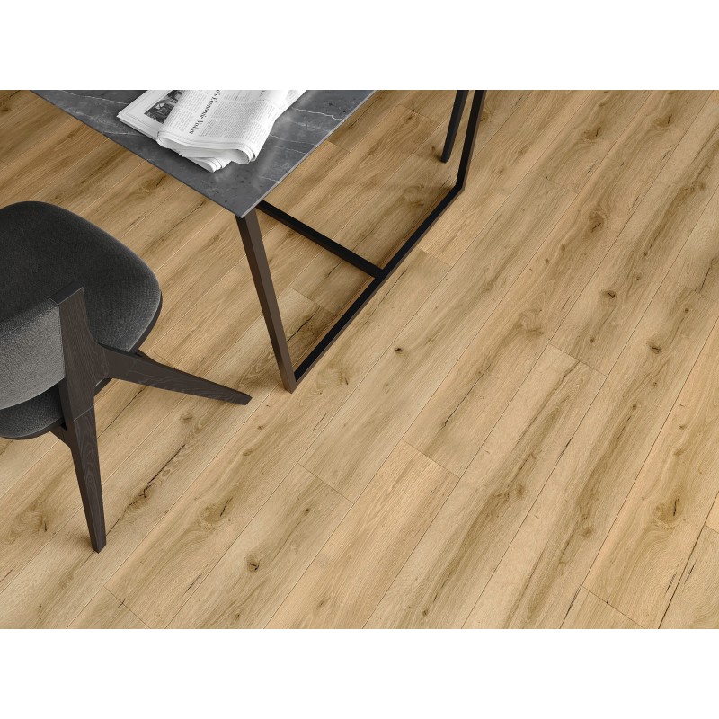 Mexen Beaver Creek panneaux vinyles 1227 x 187 mm LVT Dryback 2,5 mm, sous-couche PVC, 4 V-Joint, Chêne