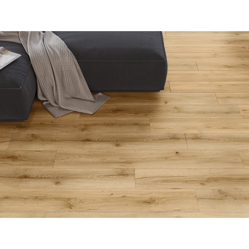 Mexen Beaver Creek panneaux vinyles 1227 x 187 mm LVT Dryback 2,5 mm, sous-couche PVC, 4 V-Joint, Chêne
