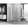Mexen Exo-F cabine de douche pliante 70 x 70 cm, transparent, chromé - 816-070-070-01-00