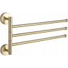 Mexen triple porte-serviettes pivotant, doré - 7039243-50