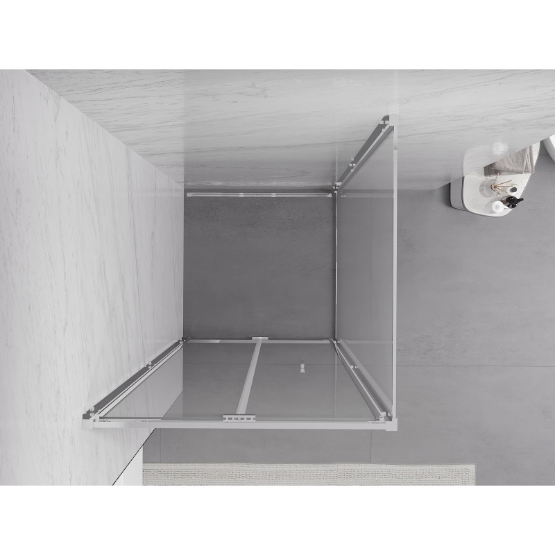 Mexen Exo-F cabine de douche pliable 100 x 100 cm, transparent, chrome - 816-100-100-01-00