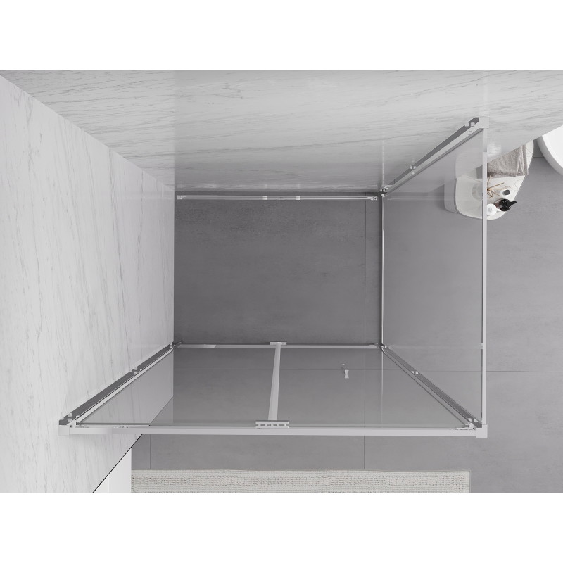 Mexen Exo-F cabine de douche pliante 80 x 75 cm, transparent, chromé - 816-080-075-01-00