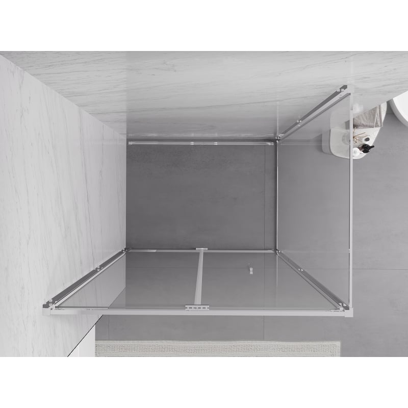 Mexen Exo cabine de douche pliante 75 x 80 cm, transparent, chrome - 816-075-080-01-00