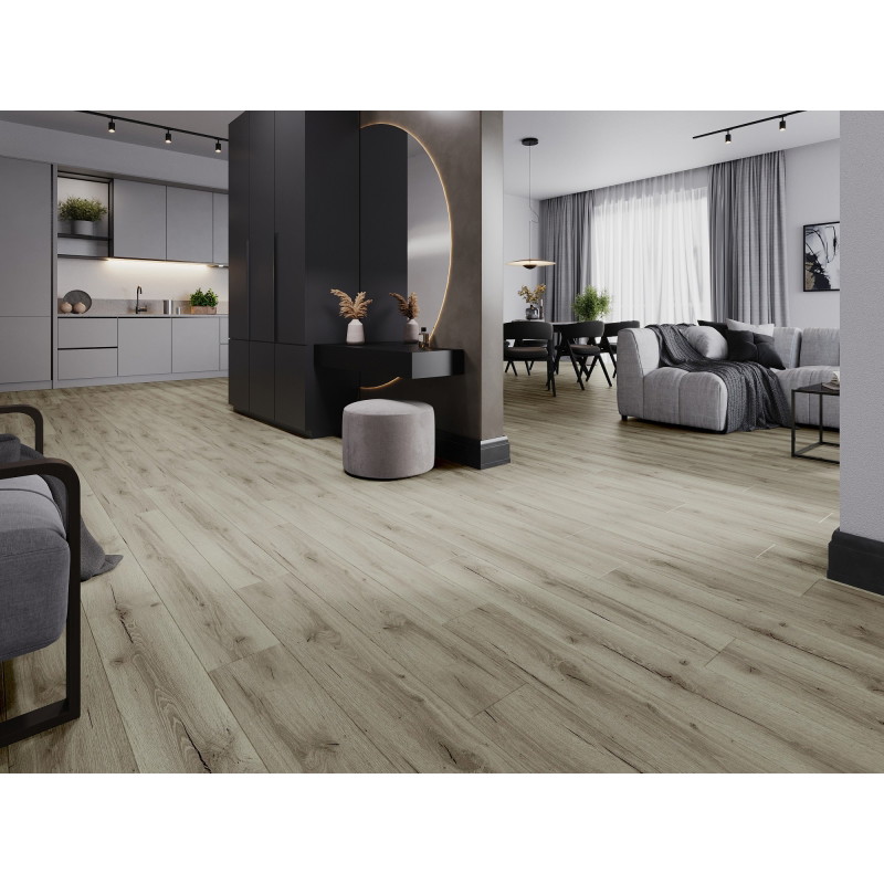 Mexen Wirginia panneaux vinyles 1227 x 187 mm LVT Dryback 2,5 mm, sous-couche PVC, 4 V-Fuge, Chêne - F1305-1227-187-255-4V1-01
