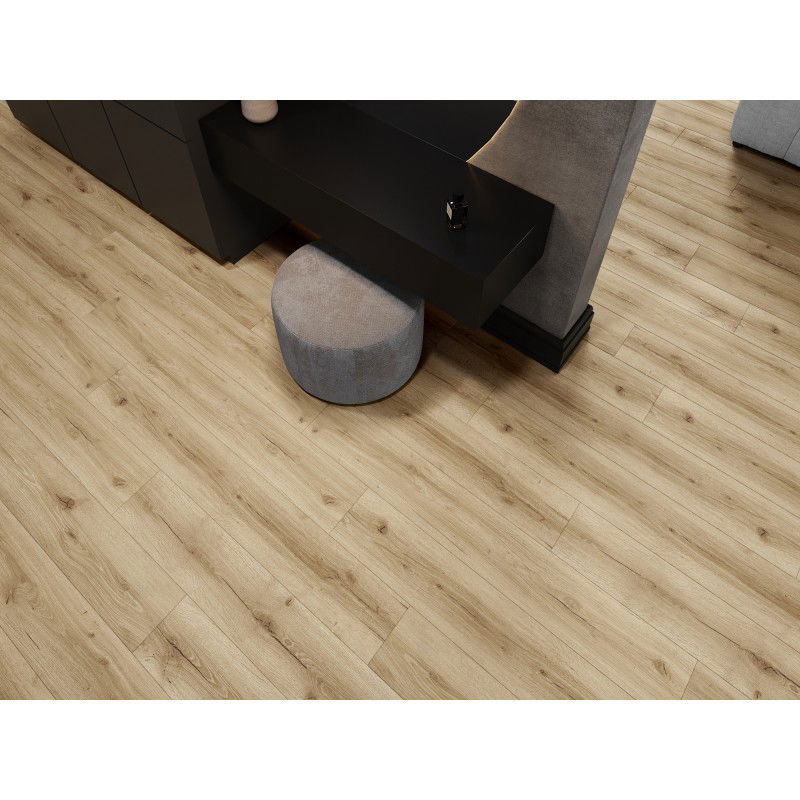 Mexen Sun Valley panneaux vinyles 1227 x 187 mm LVT Dryback 2,5 mm, sous-couche PVC, 4 V-Fuge, Chêne