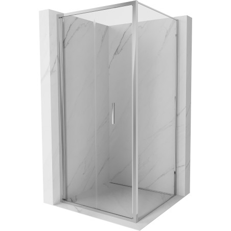 Mexen Exo-F cabine de douche pliante 85 x 85 cm, transparent, chrome - 816-085-085-01-00