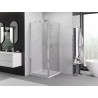 Mexen Exo-F cabine de douche pliante 75 x 75 cm, transparente, chromée - 816-075-075-01-00