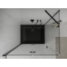Mexen Lima cabine de douche pliante 80 x 100 cm, transparente, noire + receveur Flat, noir - 856-080-100-70-00-4070B