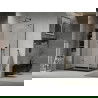 Mexen Lima cabine de douche pliante 80 x 100 cm, transparent, noir + receveur plat, noir - 856-080-100-70-00-4070B
