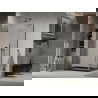 Mexen Lima cabine de douche pliante 80 x 100 cm, transparent, noir + receveur plat, noir - 856-080-100-70-00-4070B