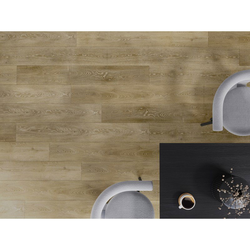 Mexen Alabama panneaux vinyles 1227 x 187 mm LVT Dryback 2,5 mm, sous-couche PVC, 4 V-Fuga, Chêne - F1319-1227-187-255-4V1-01