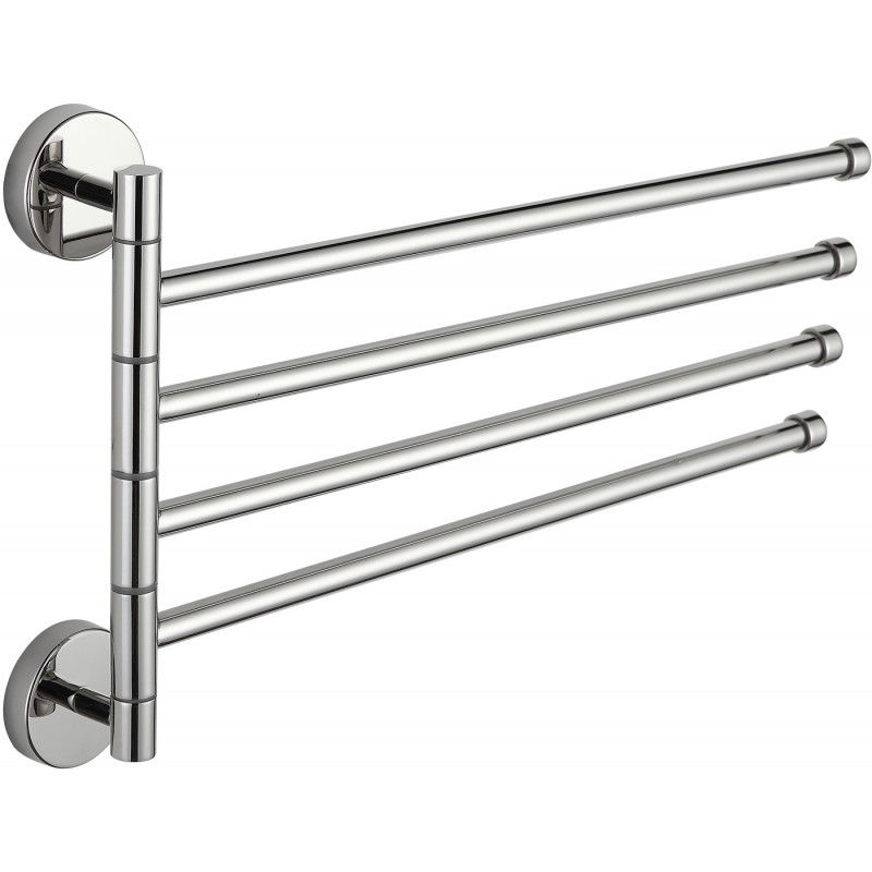 Mexen crochet porte-serviettes quadruple rotatif, Chrome - 7039244-00