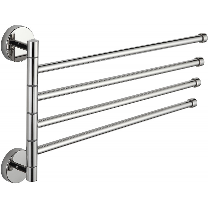Mexen porte-serviettes pivotant quadruple, chromé - 7039244-00