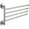 Mexen porte-serviettes pivotant quadruple, chromé - 7039244-00