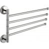 Mexen porte-serviettes rotatif quadruple, chrome - 7039244-00