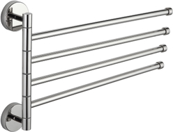 Mexen porte-serviettes pivotant quadruple, chromé - 7039244-00
