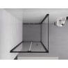 Mexen Exo cabine de douche pliante 70 x 70 cm, transparent, noir - 816-070-070-70-00