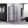 Mexen Exo-F cabine de douche pliante 70 x 70 cm, transparente, noire - 816-070-070-70-00
