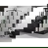 Mexen Exo cabine de douche pliante 85 x 85 cm, transparent, noir - 816-085-085-70-00