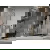 Mexen Lima cabine de douche pliante 80 x 80 cm, transparente, noire + receveur Flat, noir - 856-080-080-70-00-4070B