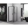 Mexen Exo-F cabine de douche pliante 90 x 90 cm, transparente, noire - 816-090-090-70-00