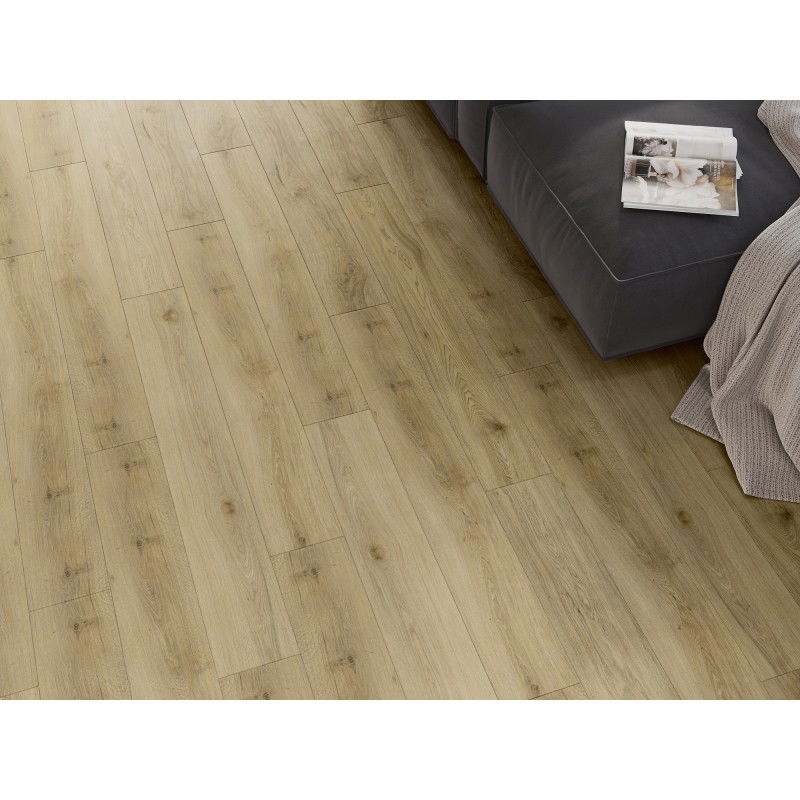 Mexen Charter Oak panneaux en vinyle 1227 x 187 mm LVT Dryback 2,5 mm, sous-couche PVC, 4 V-Joint, Chêne
