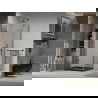 Mexen Lima cabine de douche pliante 80 x 80 cm, transparente, noire + receveur Flat, noir - 856-080-080-70-00-4070B